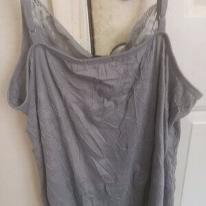 Maurices 2x camisole gray crinkled